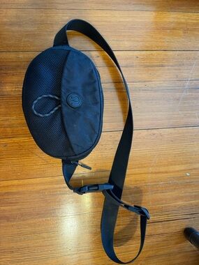 lululemon athletica Black Mesh Sling Belt Bag